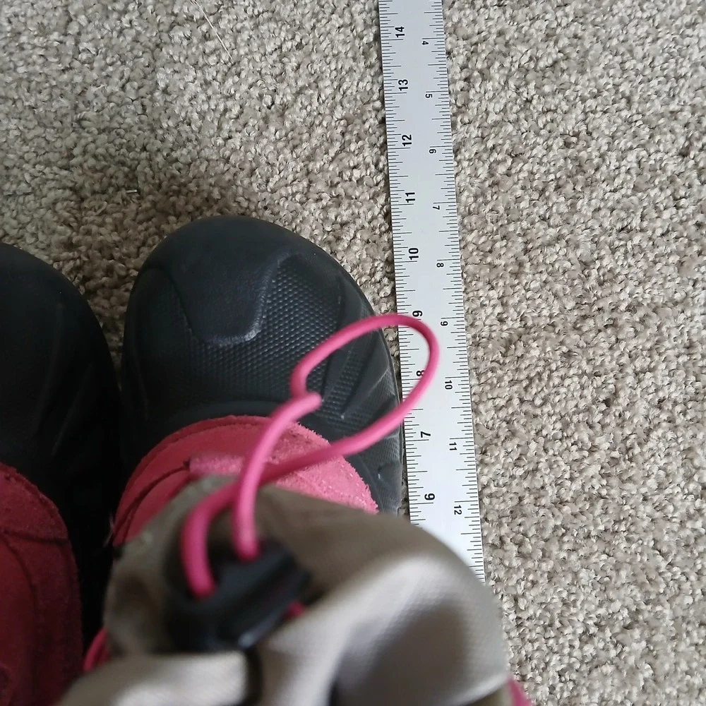 UGG Kids Adirondack Pink Black Waterproof Winter Snow Boots -20C Toggle Lace 9in